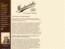 Tablet Screenshot of montecristihats.com